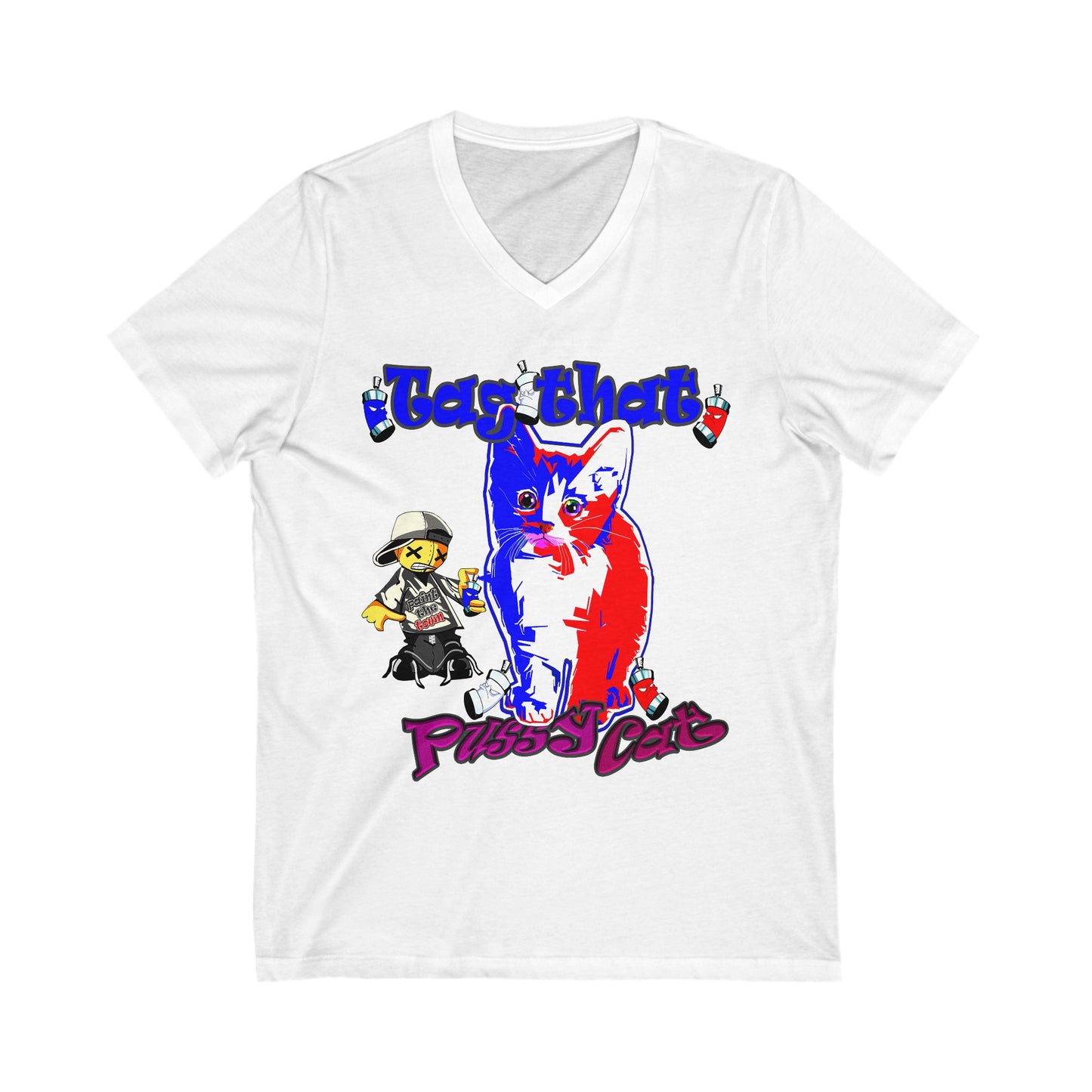 tag that - Unisex Jersey Short Sleeve V-Neck Tee