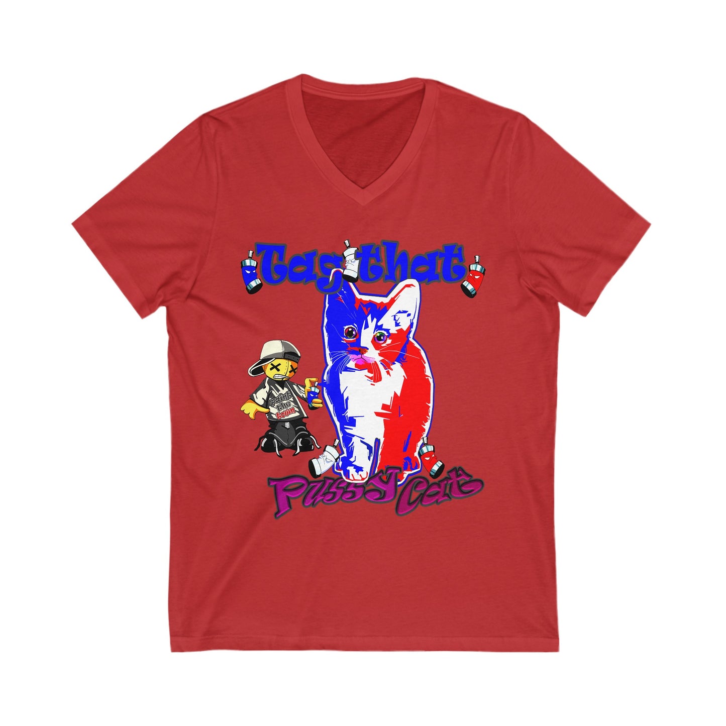 tag that - Unisex Jersey Short Sleeve V-Neck Tee