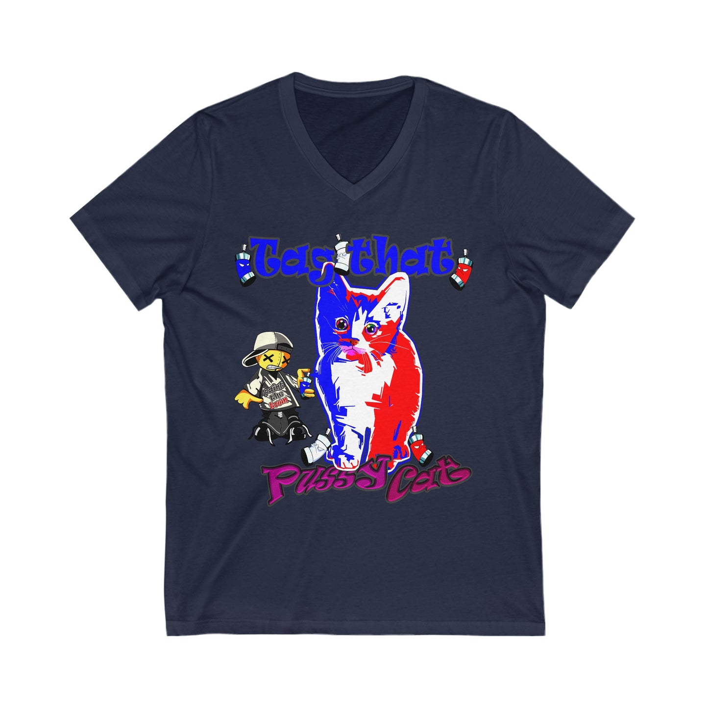 tag that - Unisex Jersey Short Sleeve V-Neck Tee