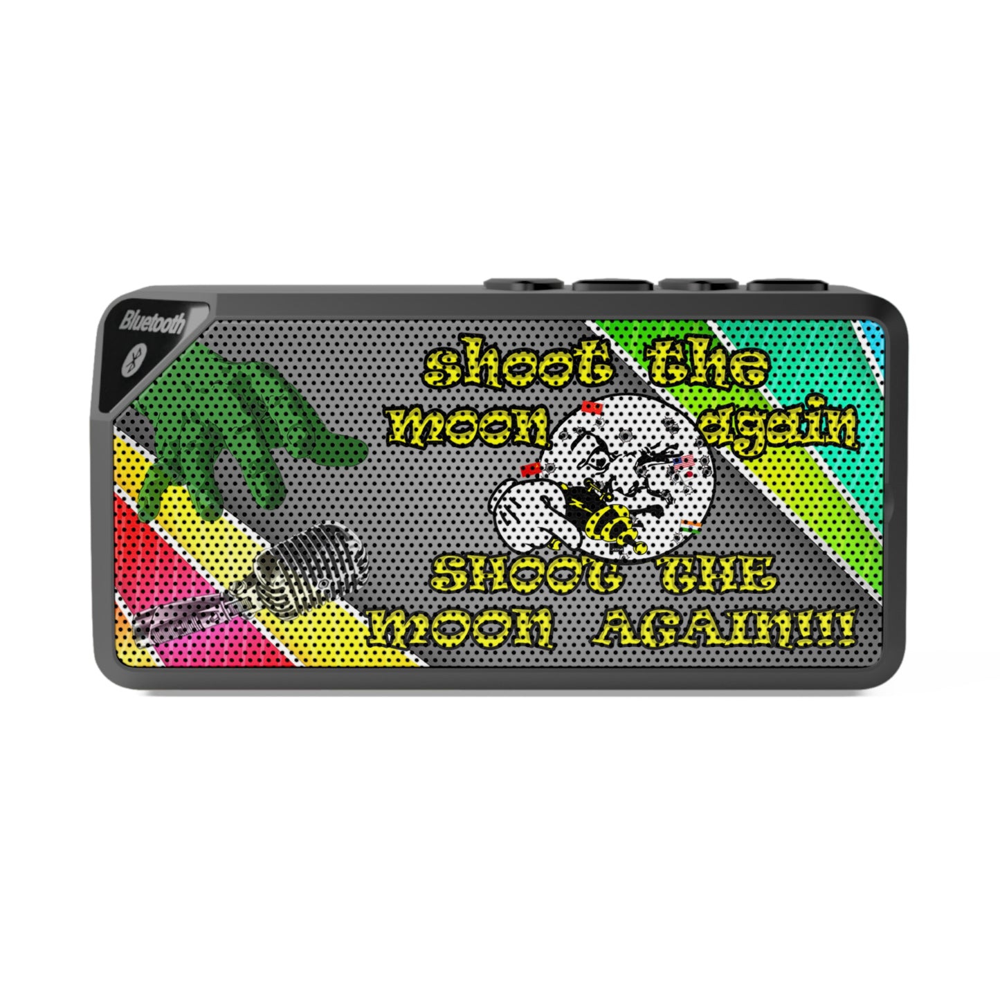 shoot the moon again - Jabba Bluetooth Speaker (rainbow split)