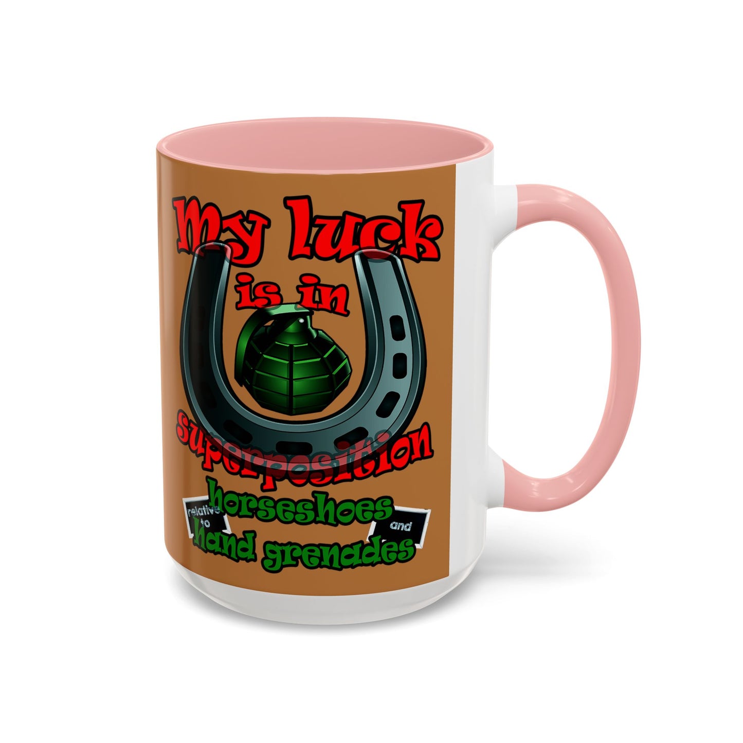 my luck - Accent Mug (light brown)