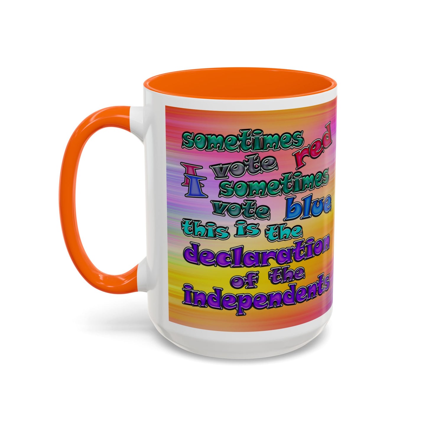 declaration of the independents - Accent Mug (color blur)