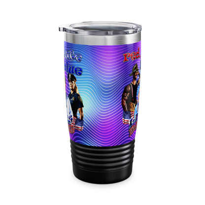 rw&b lives matter - Ringneck Tumbler, 20oz (purple wave)