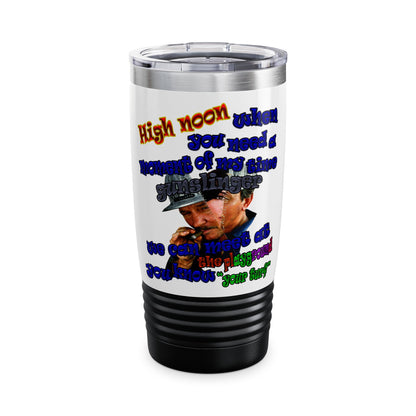 high noon - Ringneck Tumbler, 20oz (white)