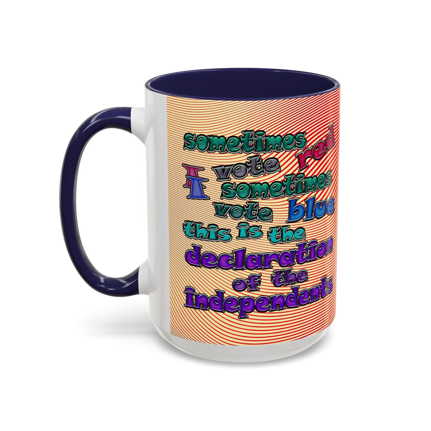 declaration of the independents - Accent Mug (yellow-orange wave)