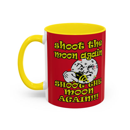 shoot the moon again - Accent Mug (dark red)