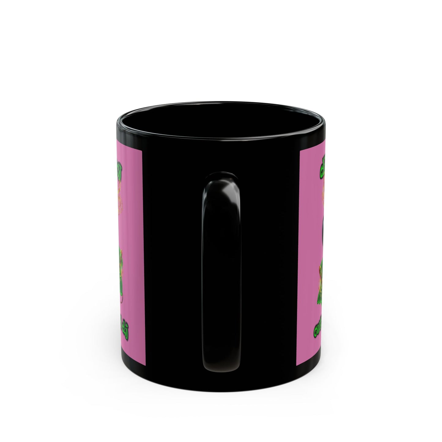 disc jockey - Black Mug (light pink)
