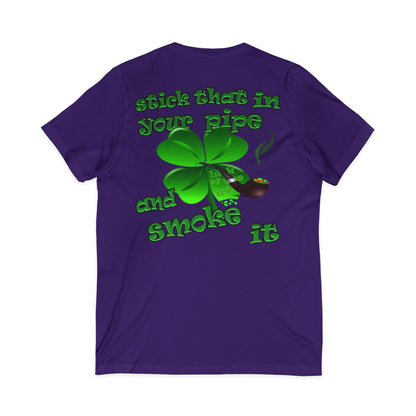 celtics logo - Unisex Jersey Short Sleeve V-Neck Tee