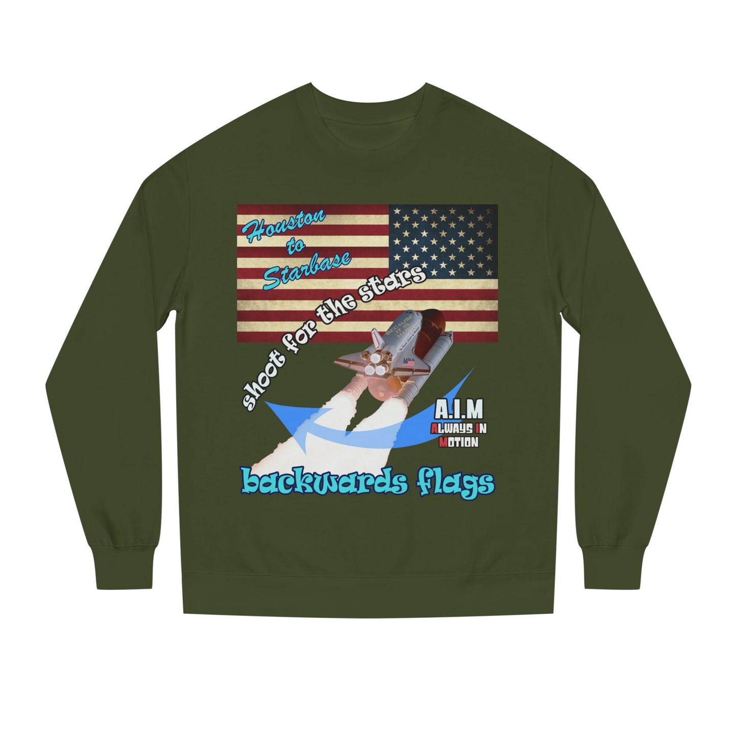 shoot for the stars - Unisex Crew Neck Sweatshirt