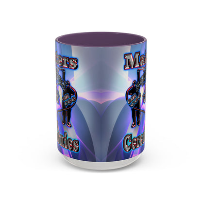 em cee squared - Accent Mug (grey-pink wave)