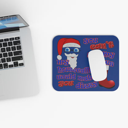 santa's shoes - Mouse Pad (Rectangle) (dark blue)