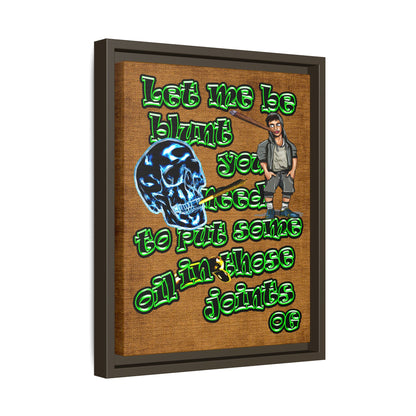og - framed canvas art (brown papyrus)