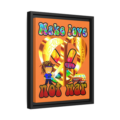 love peace - framed canvas art (crusta)