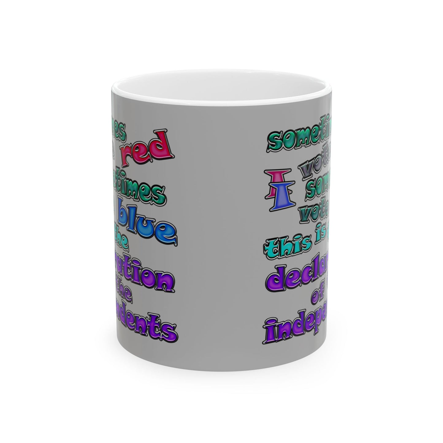 declaration of the independents - White Mug (light grey)