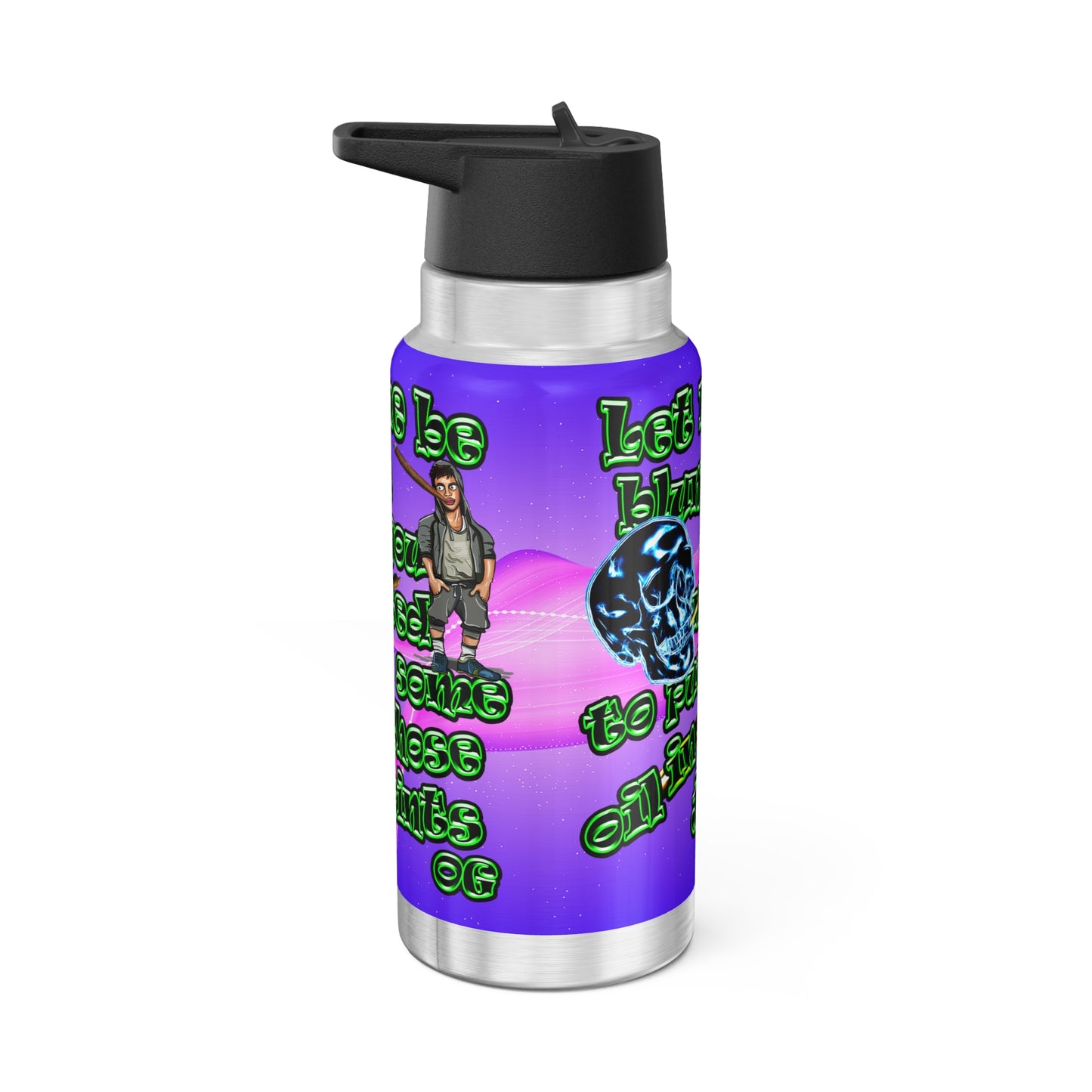og - Gator Tumbler, 32oz  (purple-pink wave)