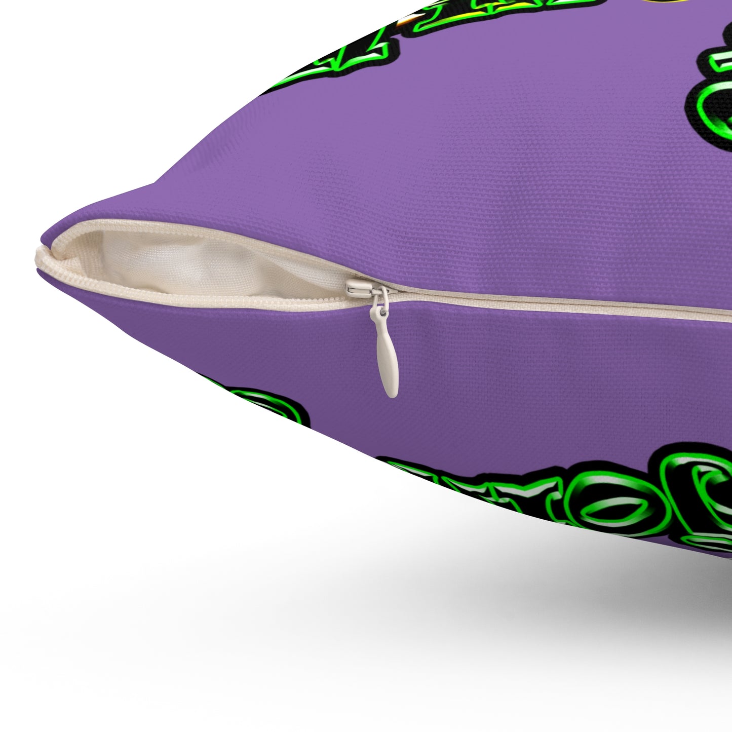 og - Spun Polyester Square Pillow - (light purple)