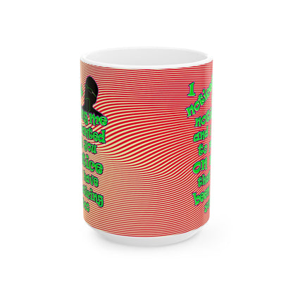 noticed you noticing - White Mug (yellow-orange wave)