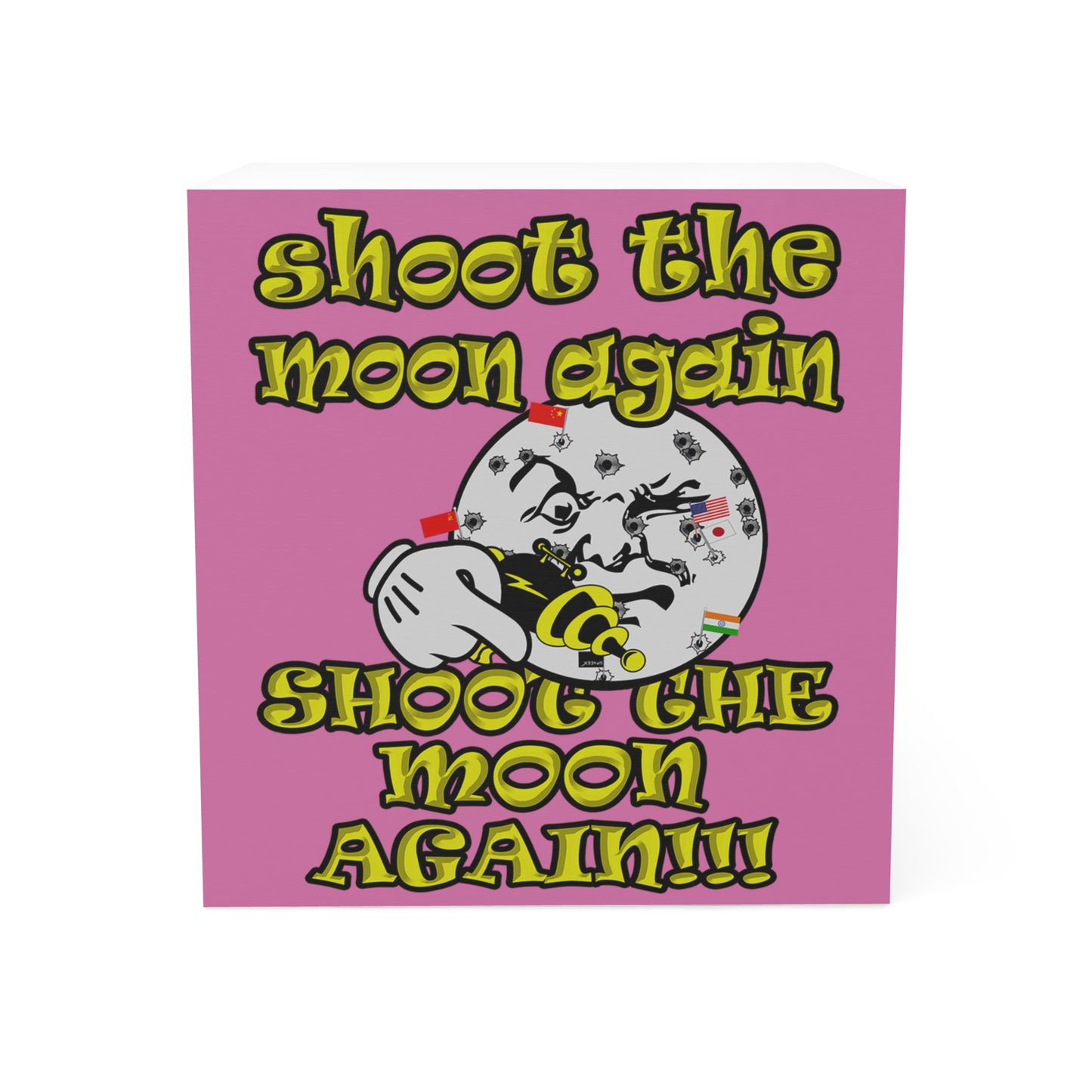 shoot the moon again - note cube (light pink)