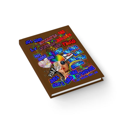 drop the beat - journal-lined (brown)