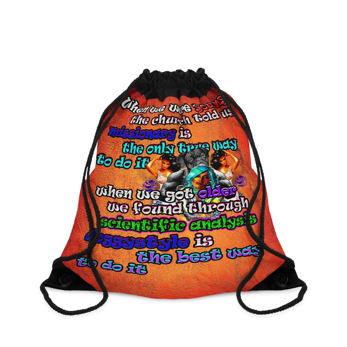 doggystyle - Drawstring Bag (burnt orange)