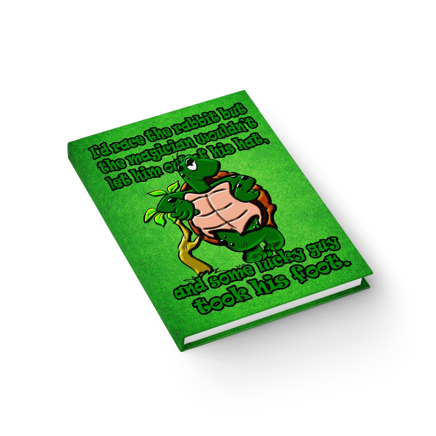 turtle race - journal-lined (green turf)