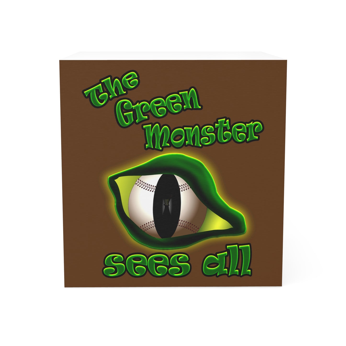 green monster - note cube (brown)
