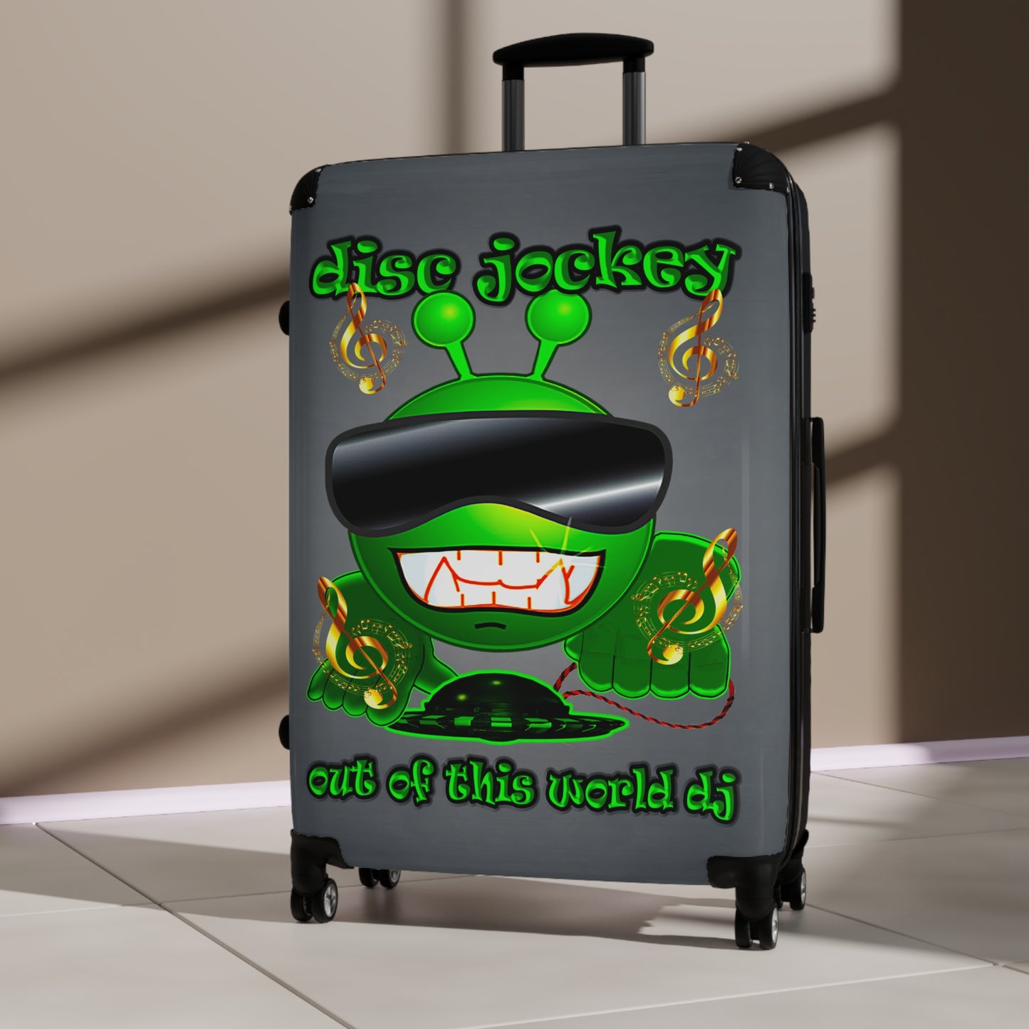 disc jockey - Suitcase (grey-light grey)