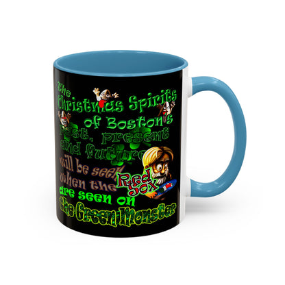 christmas spirits of boston - Accent Mug (black)