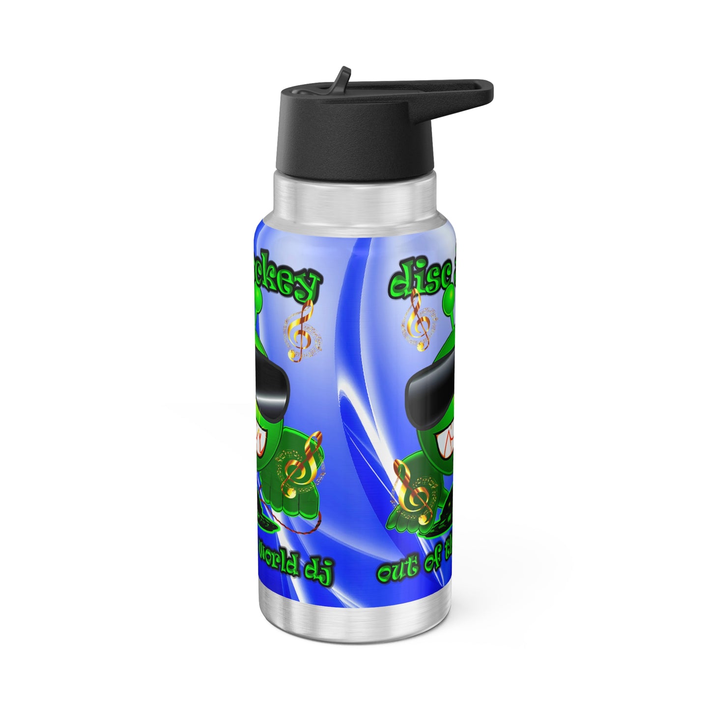 disc jockey - Gator Tumbler, 32oz (blue-white wave)