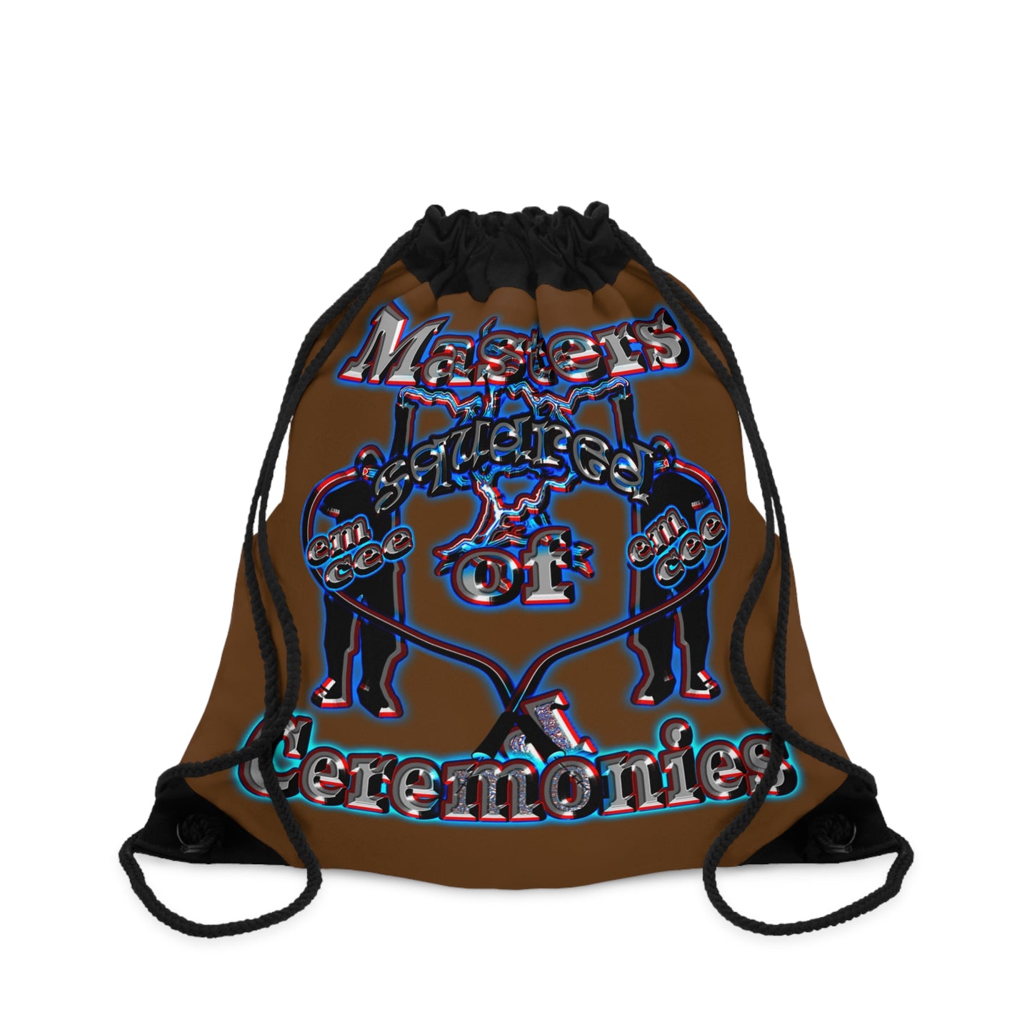 em cee squared - Drawstring Bag (brown)
