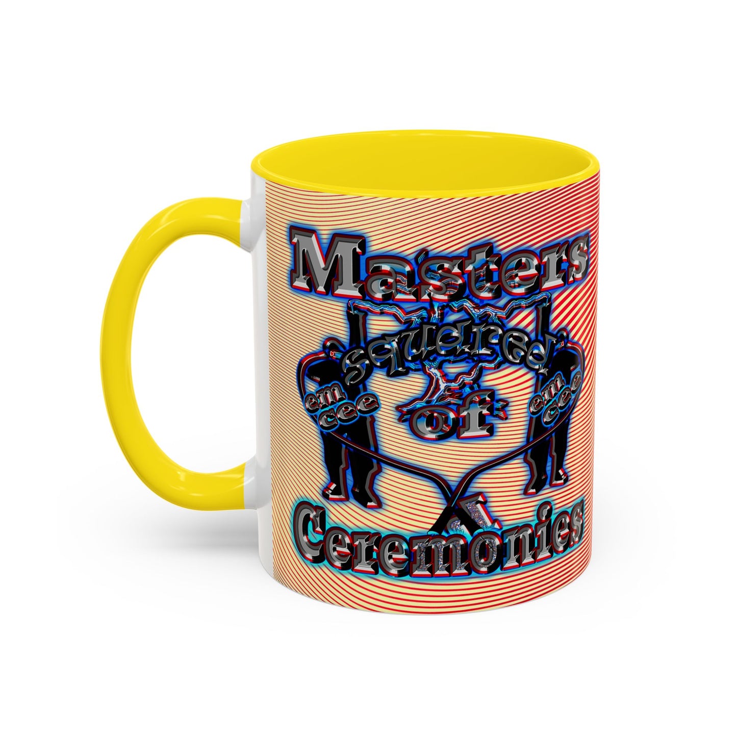 em cee squared - Accent Mug (yellow-orange wave)