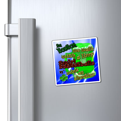 celtics logo - Magnets - (blue-white wave)