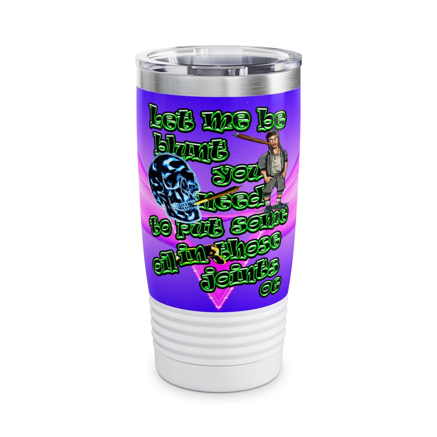 og - Ringneck Tumbler, 20oz (purple-pink wave)