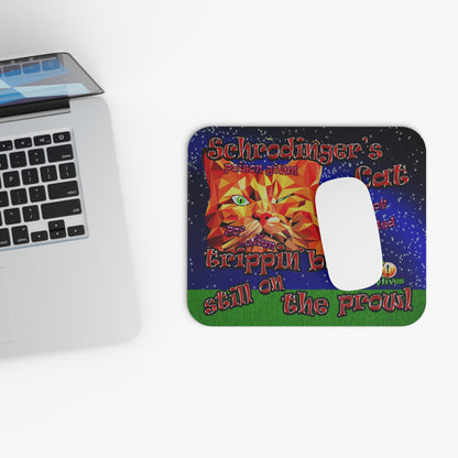schrodinger's cat - Mouse Pad (Rectangle) ('snoops' background)