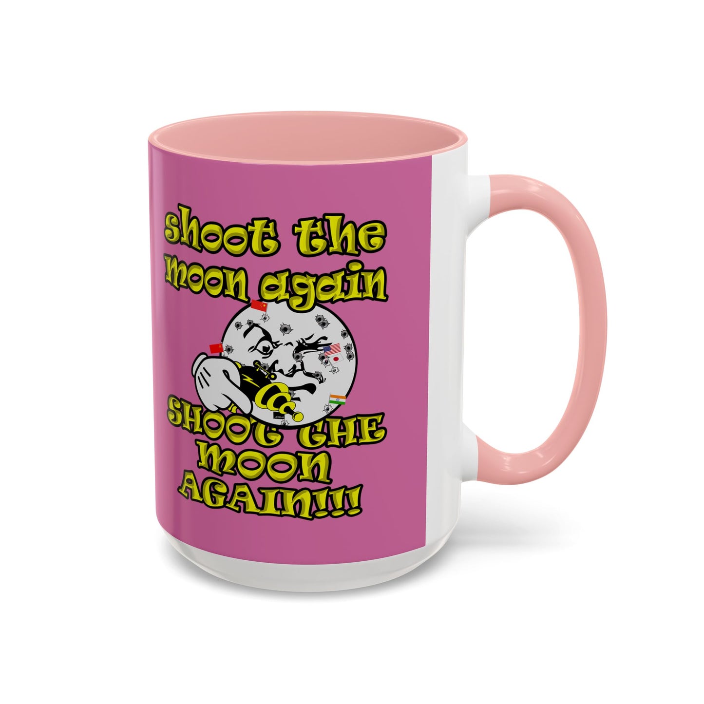 shoot the moon again - Accent Mug (light pink)
