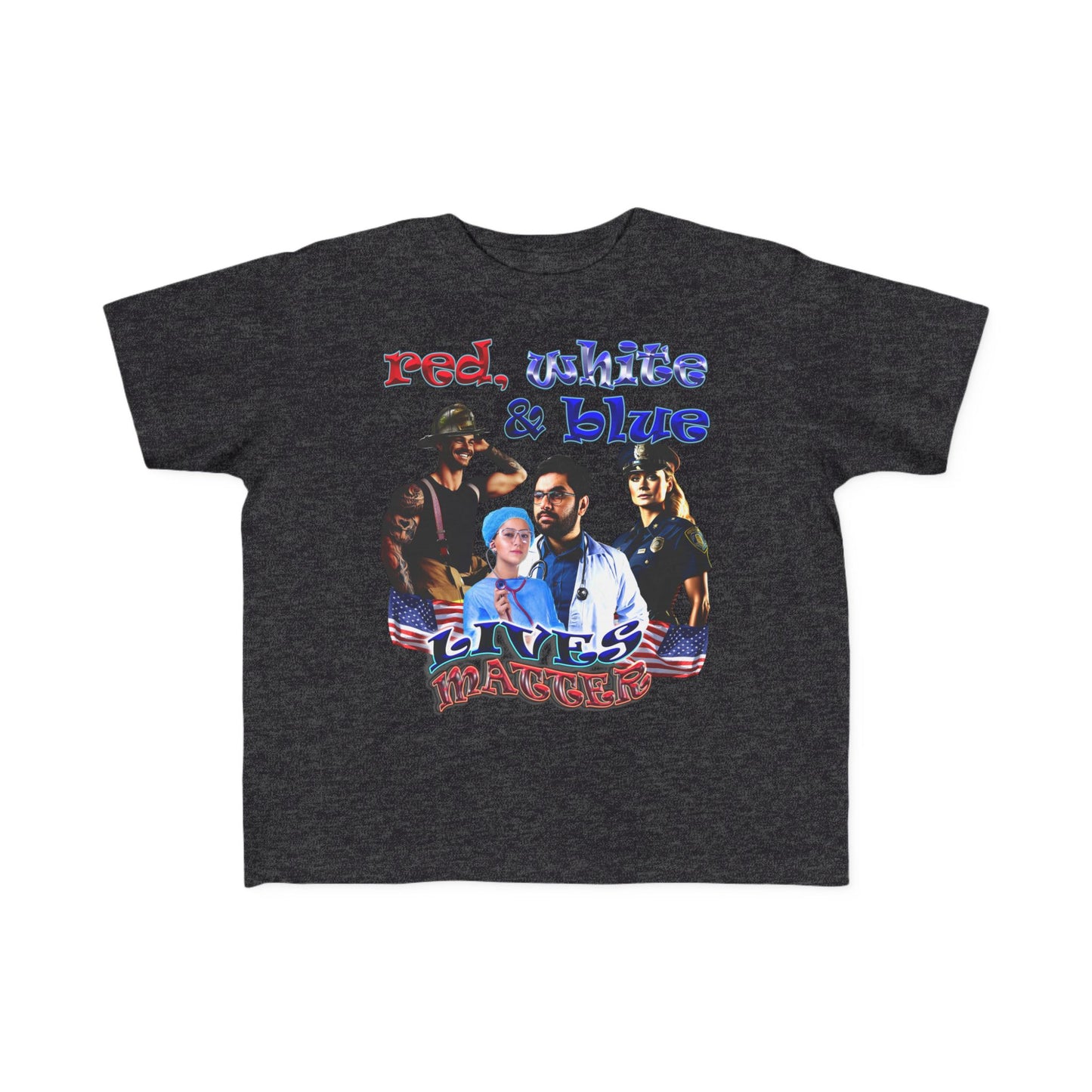 rw&b lives matter - Toddler's Fine Jersey Tee