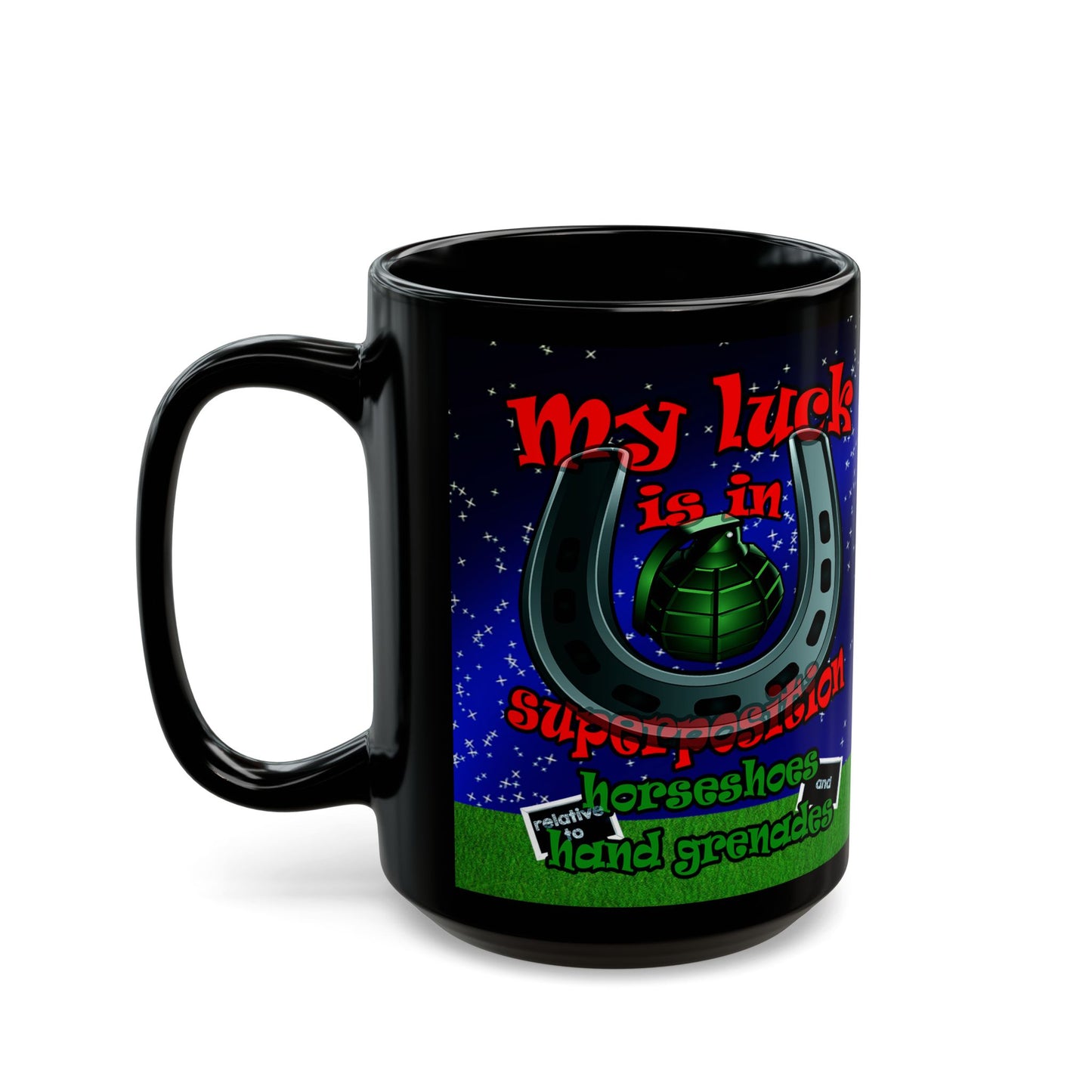 my luck - Black Mug ('snoops' background)