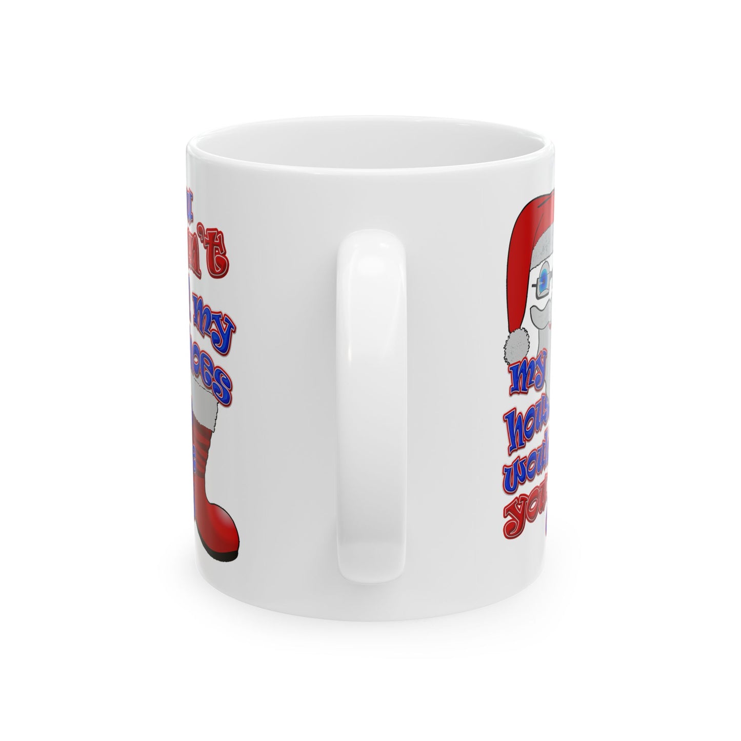 santa's shoes - White Mug (white)
