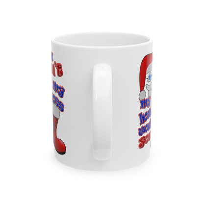santa's shoes - White Mug (white)