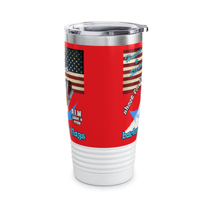 shoot for the stars - Ringneck Tumbler, 20oz (red)