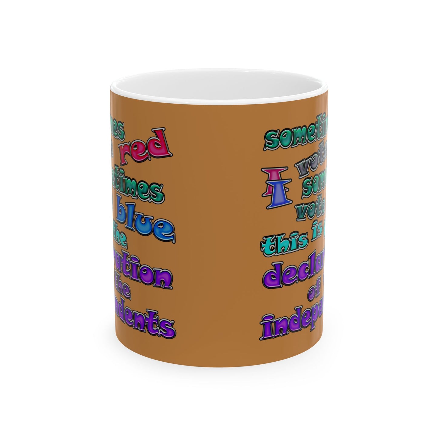 declaration of the independents - White Mug (light brown)