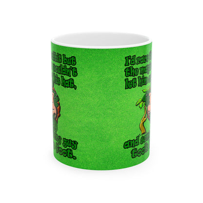 turtle race - White Mug (green turf)