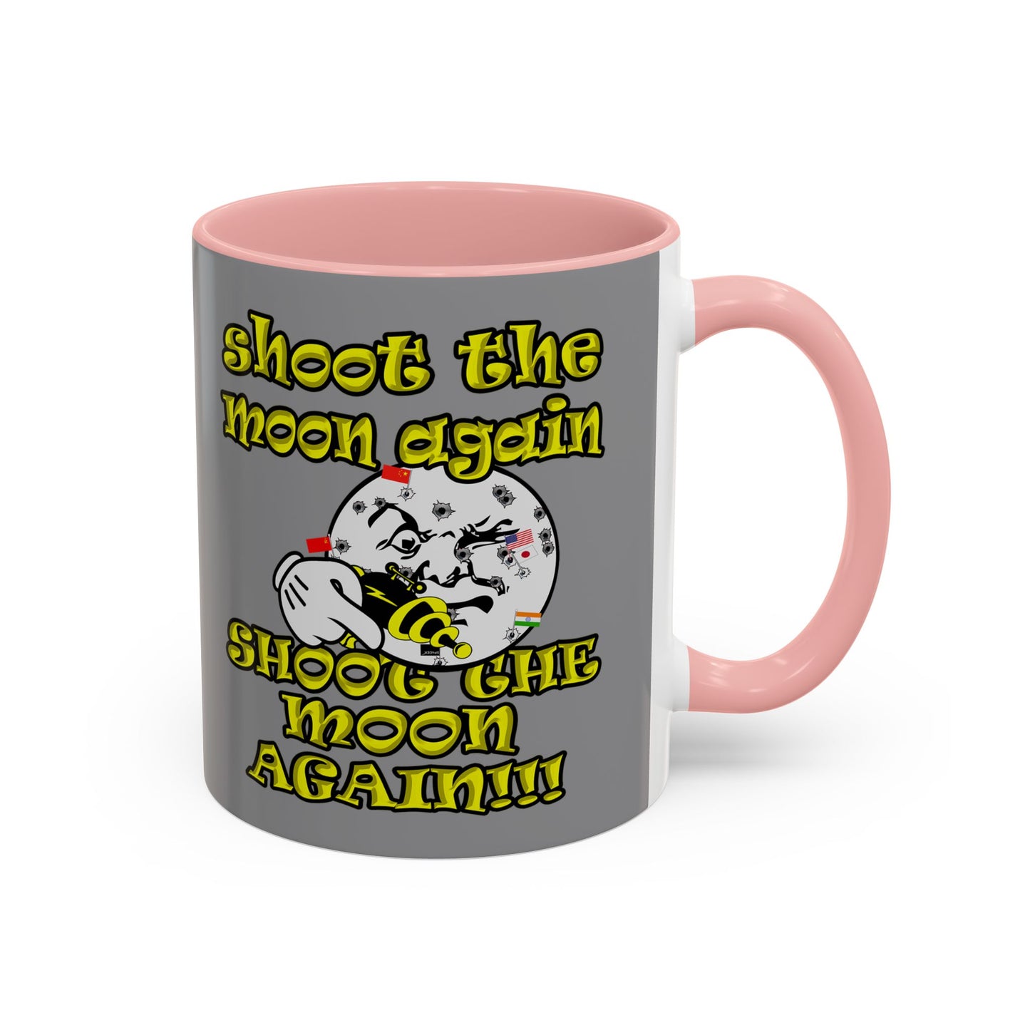 shoot the moon again - Accent Mug (grey)