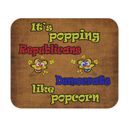 popping like popcorn - Mouse Pad (Rectangle) (brown papyrus)