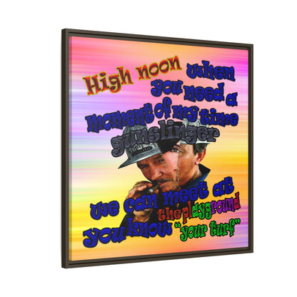 high noon - framed canvas art (color blur)