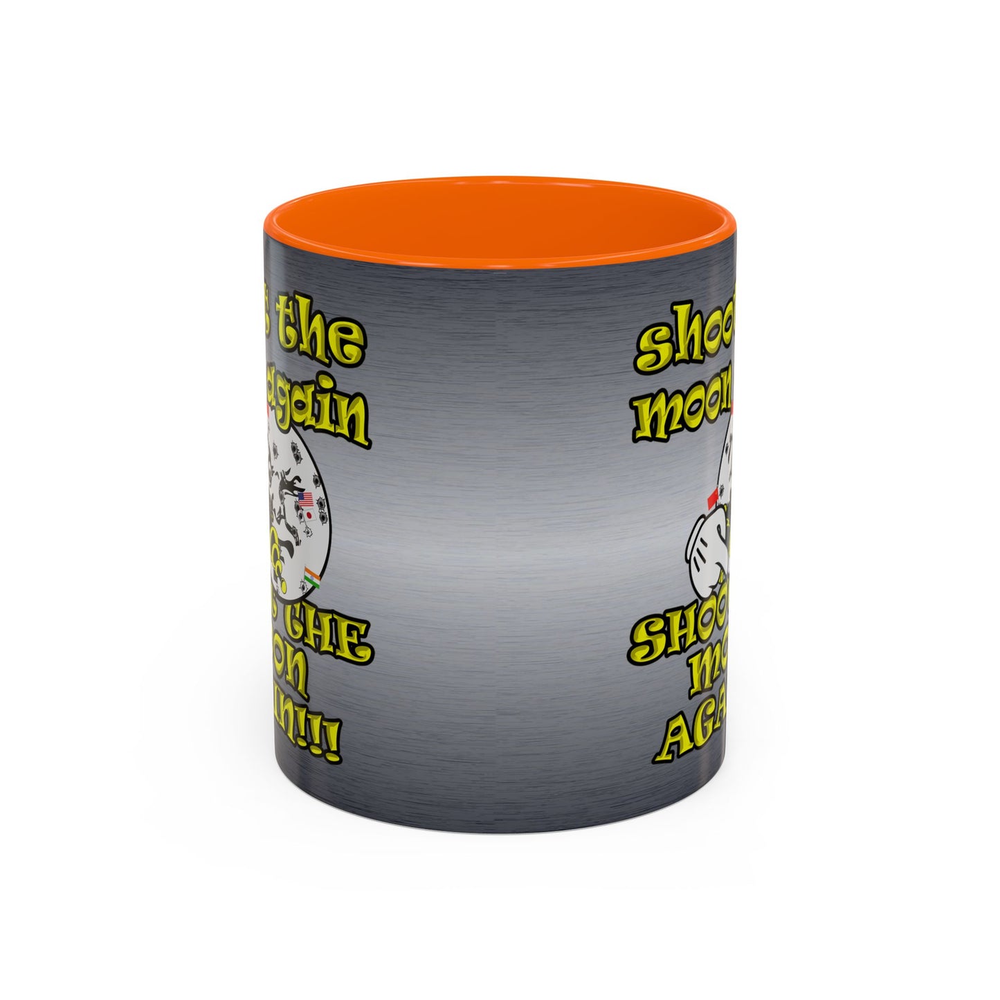shoot the moon again - Accent Mug (brushed nickel)