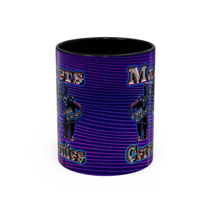em cee squared - Accent Mug (purple wave)