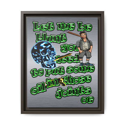 og - framed canvas art (brushed nickel)
