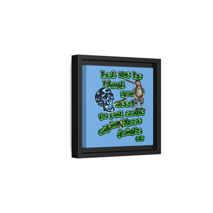 og - framed canvas art (light blue)