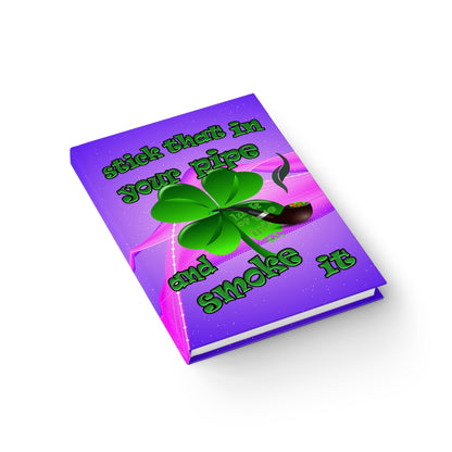 stick that in your pipe and smoke it - journal-blank (purple-pink wave)